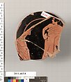 Fragment of a terracotta kylix, Attributed to the Aberdeen Painter, Terracotta, Greek, Attic