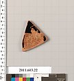 Fragment of a terracotta kylix, Terracotta, Greek, Attic