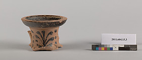 Terracotta fragment of a neck-amphora(jar), Terracotta, Greek, Boeotian