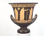 Terracotta calyx-krater (bowl for mixing wine and water), Attributed to a painter of the Group of Polygnotos, Terracotta, Greek, Attic