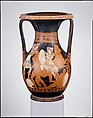 Terracotta pelike (wine jar), Attributed to the Amazon Painter, Terracotta, Greek, Attic