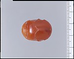 Carnelian engraved scarab, Carnelian, Greek