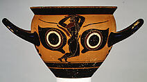 Terracotta mastoid (drinking cup in the form of a breast), Terracotta, Greek, Attic