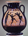 Terracotta pelike (wine jar), Acheloös Painter, Terracotta, Greek, Attic