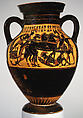 Terracotta amphora (jar), Princeton Painter, Terracotta, Greek, Attic