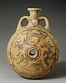 Terracotta lentoid flask, Terracotta, Levantine
