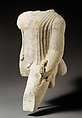 Limestone figure of a draped man, Limestone, Cypriot
