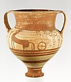 Terracotta Chariot Krater | Helladic, Mycenaean | Late Helladic IIIB ...