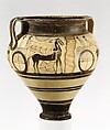 Terracotta chariot krater, Terracotta, Helladic, Mycenaean