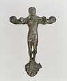Handle in the form of a youth, Bronze, Cypriot