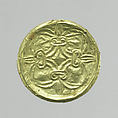 Gold roundel with stamped designs, Gold, Cypriot