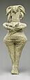 Terracotta statuette of woman with bird face, Terracotta, Cypriot
