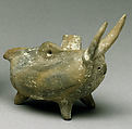 Terracotta askos (vessel) in the form of an animal, Terracotta, Cypriot