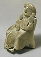 Seated female figurine, Terracotta, Cypriot