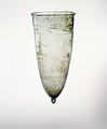 Glass beaker with cut decoration, Glass, Roman