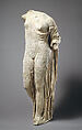 Marble statue of Aphrodite, the so-called Venus Genetrix, Adaptation of work attributed to Kallimachos, Marble, Roman