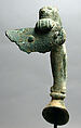 Bronze handle in the form of a lion, Bronze, Greek