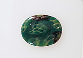 Glass mosaic fragment, Glass, Roman