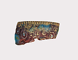 Glass mosaic hemispherical bowl fragment, Glass, Greek, Eastern Mediterranean or possibly Italian
