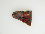 Glass mosaic plate fragment, Glass, Roman