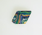 Glass mosaic vessel fragment, Glass, Roman