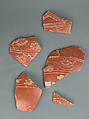Vase fragments, Terracotta, Roman
