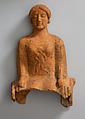 Terracotta figure of a seated woman, Terracotta, Greek, South Italian, Medmaean