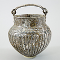 Silver situla (pail) with swinging handles, Silver, East Greek