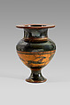 Terracotta lydion (perfume jar), Terracotta, Greek, Attic