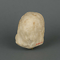 Marble head of a female statuette, Marble, Roman