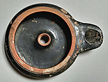 Lamp, Terracotta, Greek, Attic
