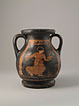 Pelike, miniature, Terracotta, Greek, Boeotian