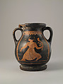 Pelike, miniature, Terracotta, Greek, Boeotian