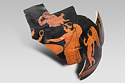 Hydria fragment, Attributed to the Hamburg Painter, Terracotta, Greek, South Italian, Lucanian