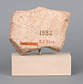Terracotta stamped brick fragment, Stone [sic], Cypriot