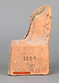 Terracotta figurine fragment with base, Terracotta, Cypriot ?
