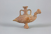 Terracotta askos in the shape of a water bird, Terracotta, Cypriot