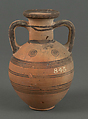Amphora, miniature, Terracotta, Cypriot