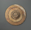 Lid of a bowl with knob, Terracotta, Cypriot