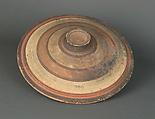 Lid of a bowl with knob, Terracotta, Cypriot