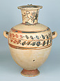 Terracotta Hadra hydria (water jar), Terracotta, Greek, Egypt, Alexandria-Hadra