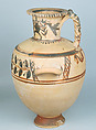Terracotta Hadra hydria (water jar), Terracotta, Greek, Egypt, Alexandria-Hadra