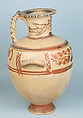 Terracotta Hadra hydria (water jar), Terracotta, Greek, Egypt, Alexandria-Hadra