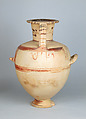 Terracotta Hadra hydria (water jar), Terracotta, Greek, Egypt, Alexandria-Hadra