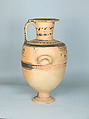 Terracotta Hadra hydria (water jar), Terracotta, Greek, Egypt, Alexandria-Hadra