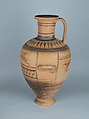 Terracotta Hadra hydria (water jar), Terracotta, Greek, Egypt, Alexandria-Hadra