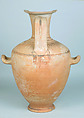Terracotta Hadra hydria (water jar), Terracotta, Greek, Egypt, Alexandria-Hadra