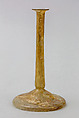 Glass perfume bottle (candlestick unguentarium), Glass, Roman