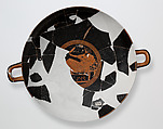 Kylix fragment, Makron, Terracotta, Greek, Attic