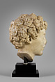 Marble head of the youthful Marcus Aurelius, Marble, Roman